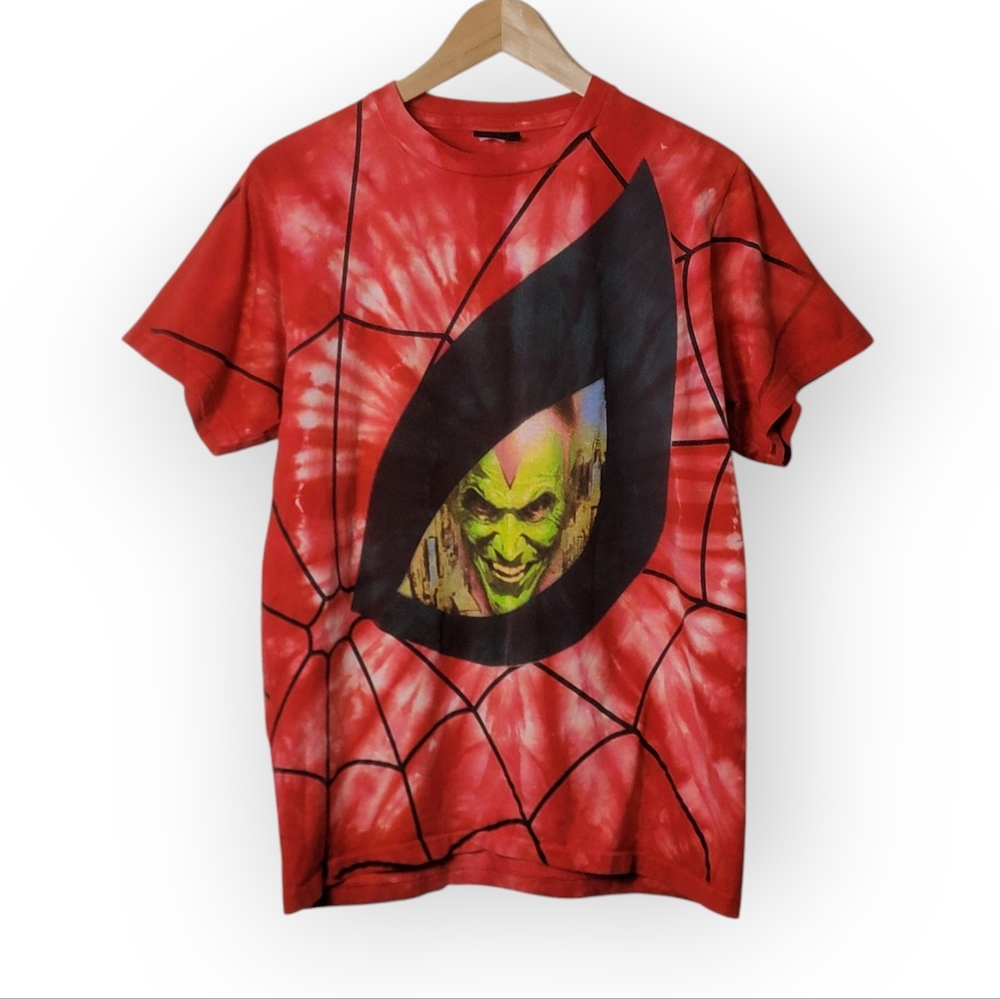 Vintage 1998 Marvel Spiderman Goblin AOP T Shirt Medium